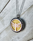 Aromatherapy - DRAGONFLY 2, Diffuser Pendant Necklace