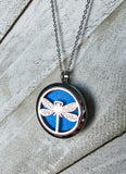 Aromatherapy - DRAGONFLY, Diffuser Pendant Necklace