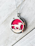 Aromatherapy - HORSE, Diffuser Pendant Necklace