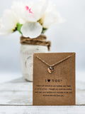 I LOVE YOU - Inspirational and Meaningful Pendant Necklace