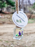 Floral Glass Car Diffuser - Essential Oils