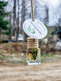 Floral Glass Car Diffuser - Essential Oils