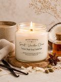 Sweet Vanilla Chai | Coconut, Maple & Vanilla Rum Scented Coconut Soy Candle | Wood Wick (Copy)
