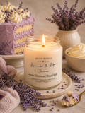 Lavender & Life Choices - Lavender Buttercream Scented Coconut Soy Candle | Wood Wick