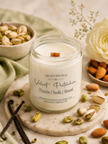 Velvet Pistachio - Pistachio, Vanilla Almond Scented Coconut Soy Candle | Wood Wick