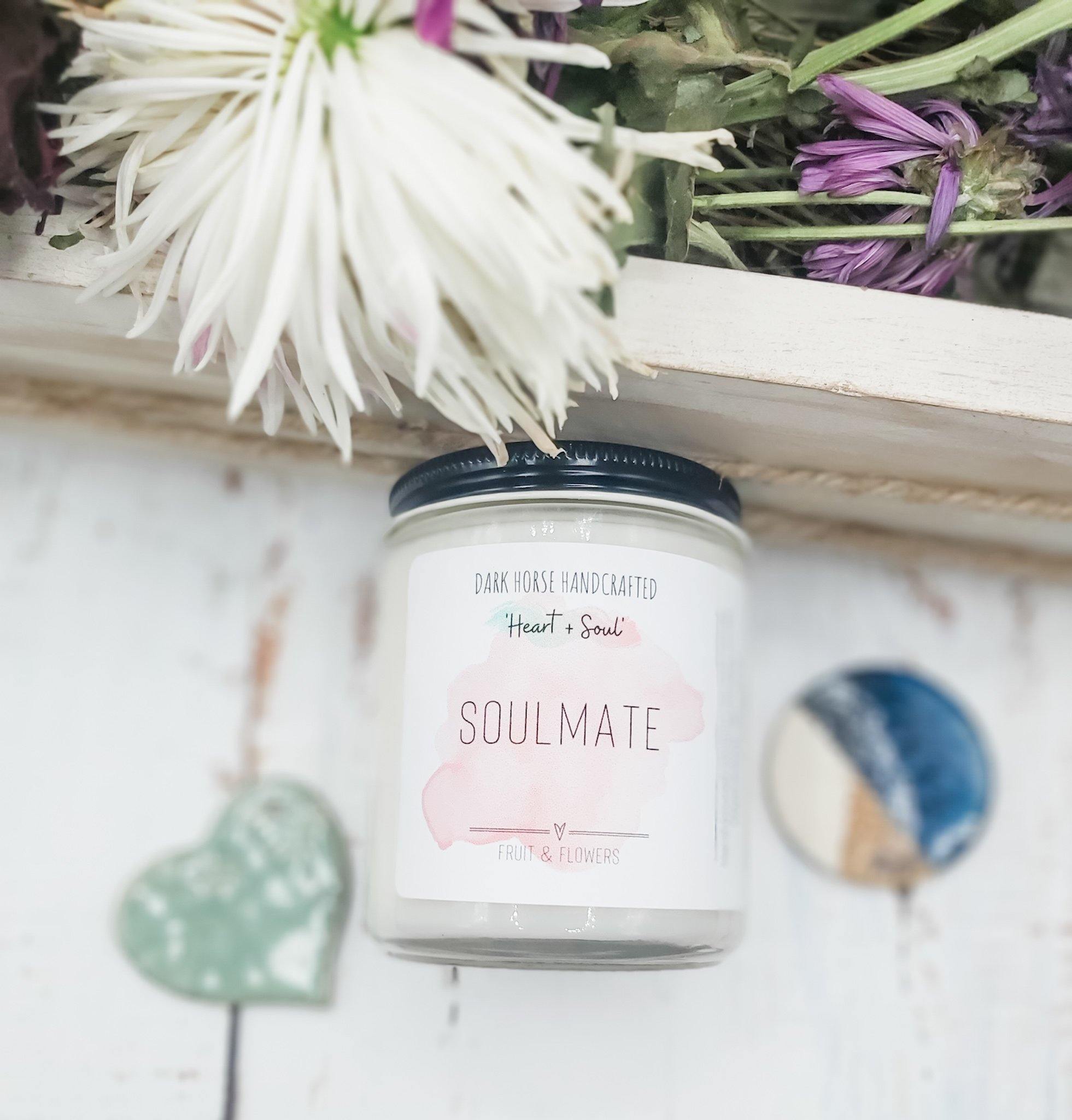 Soulmate - Soy Candle, 'Heart & Soul' Collection - Dark Horse Handcrafted