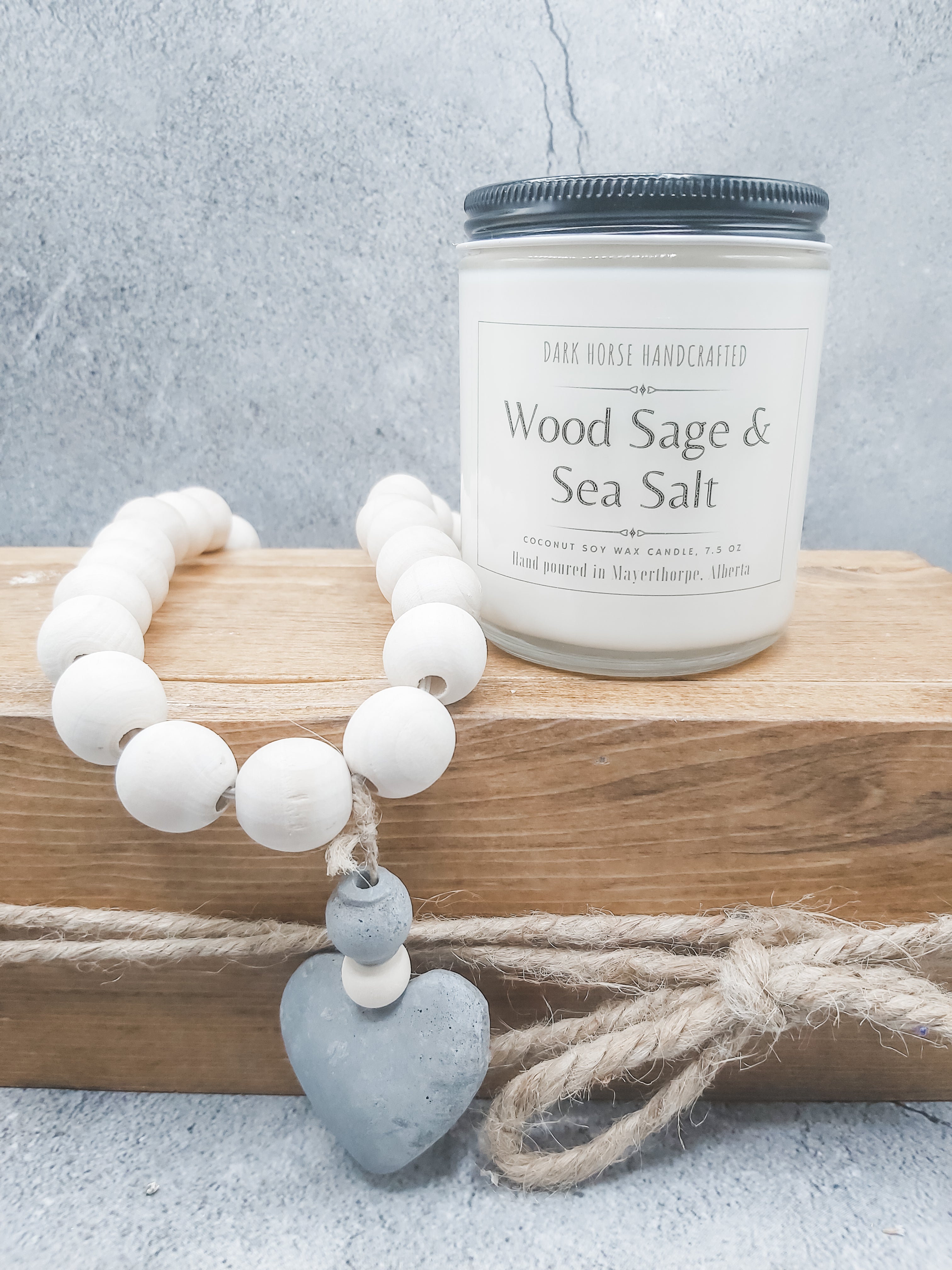 Wood Sage & Sea Salt - Scented Soy Candle