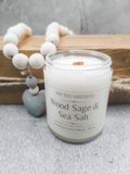 Wood Sage & Sea Salt - Scented Soy Candle