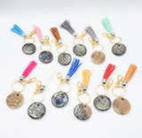 zodiac clay charms with keychains