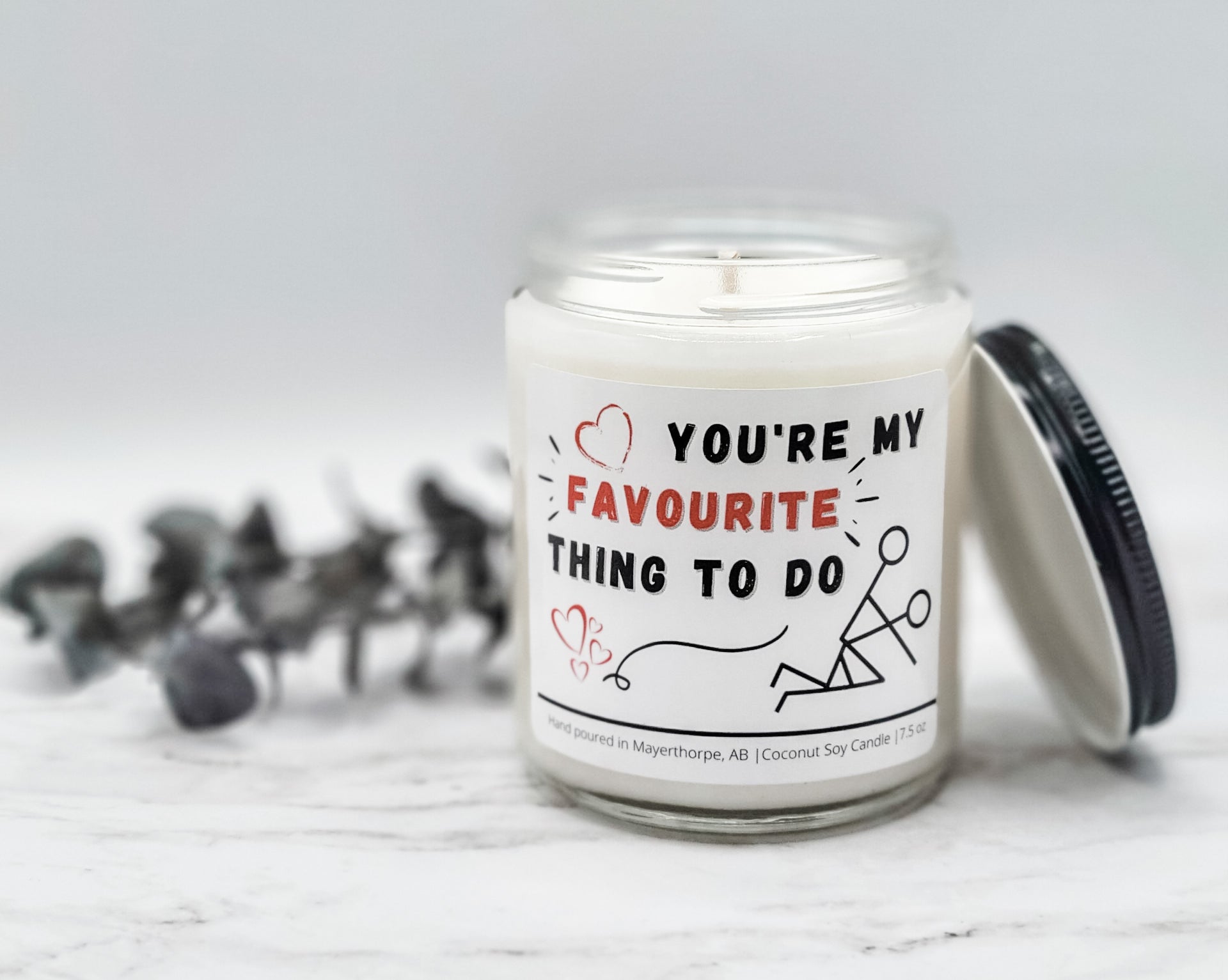 You're my favorite thing to do, candle