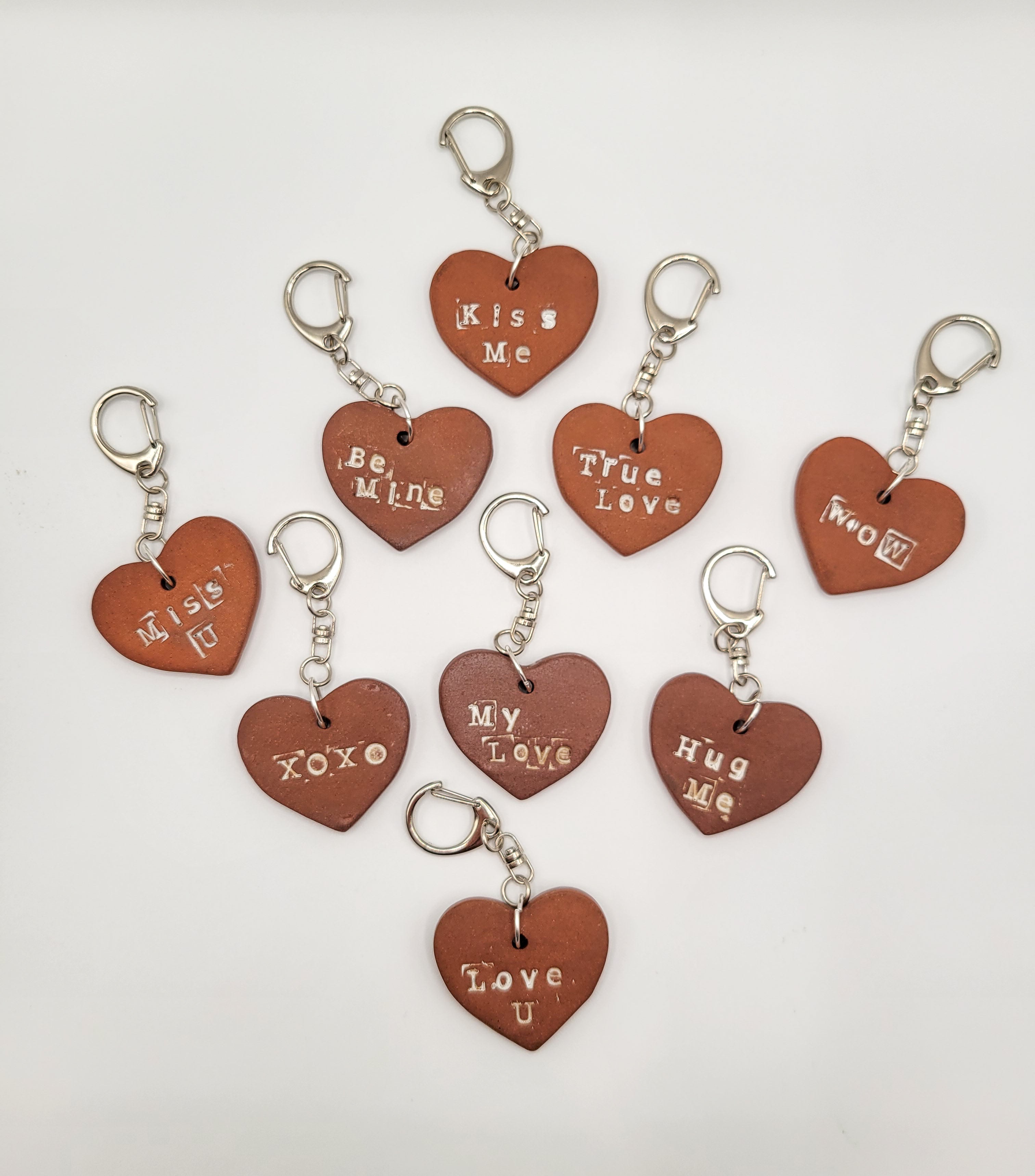 OMG! - Scented Red Clay Heart Keychain