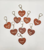 Love Spell - Scented Red Clay Heart Keychain