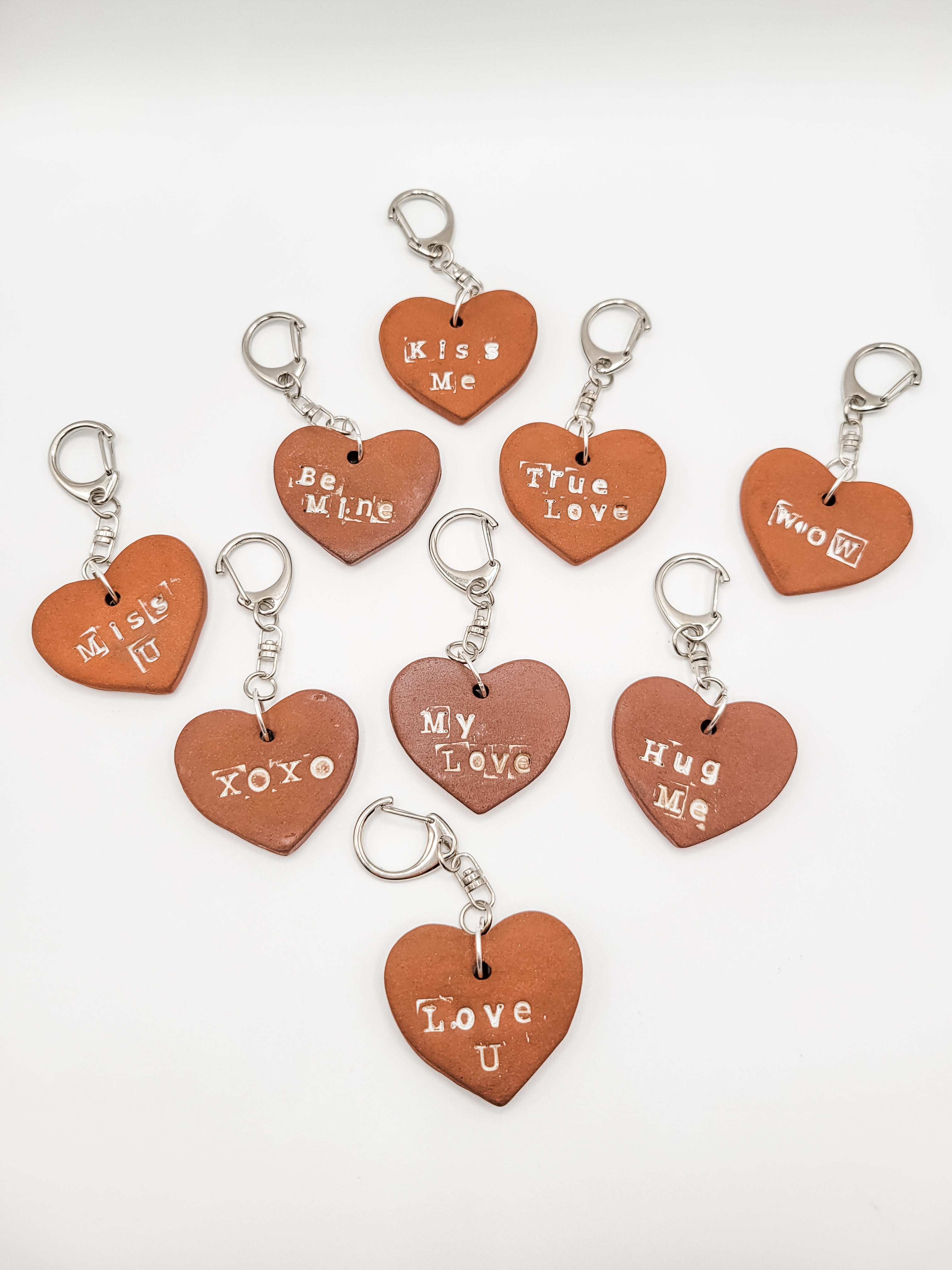 OMG! - Scented Red Clay Heart Keychain