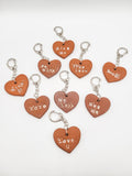 Love Spell - Scented Red Clay Heart Keychain