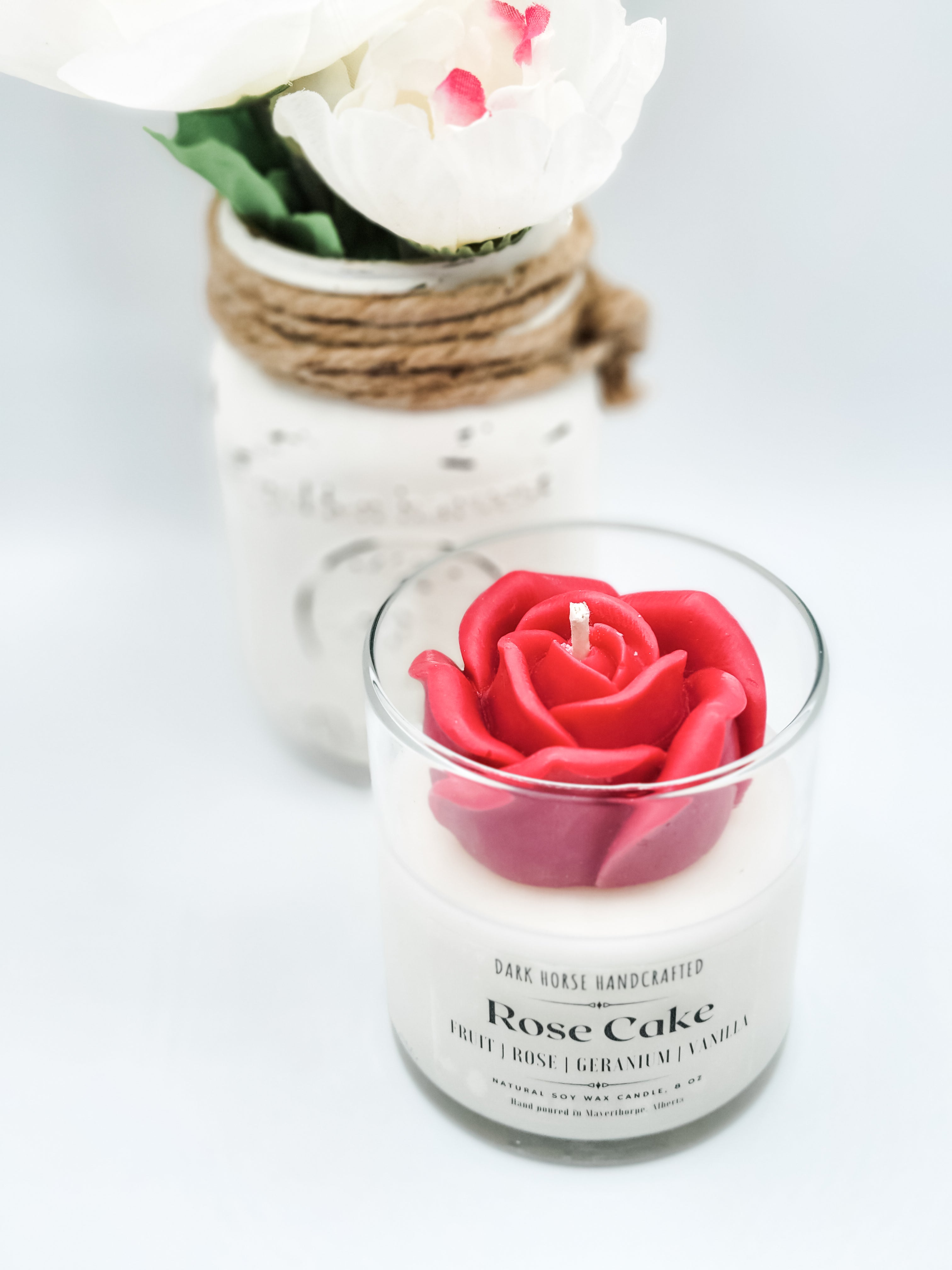 Always in Bloom - "Rose Cake" - Scented Soy Candle