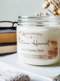 Autumn Harvest fall candle that smells like apples, cinnamon & ginger