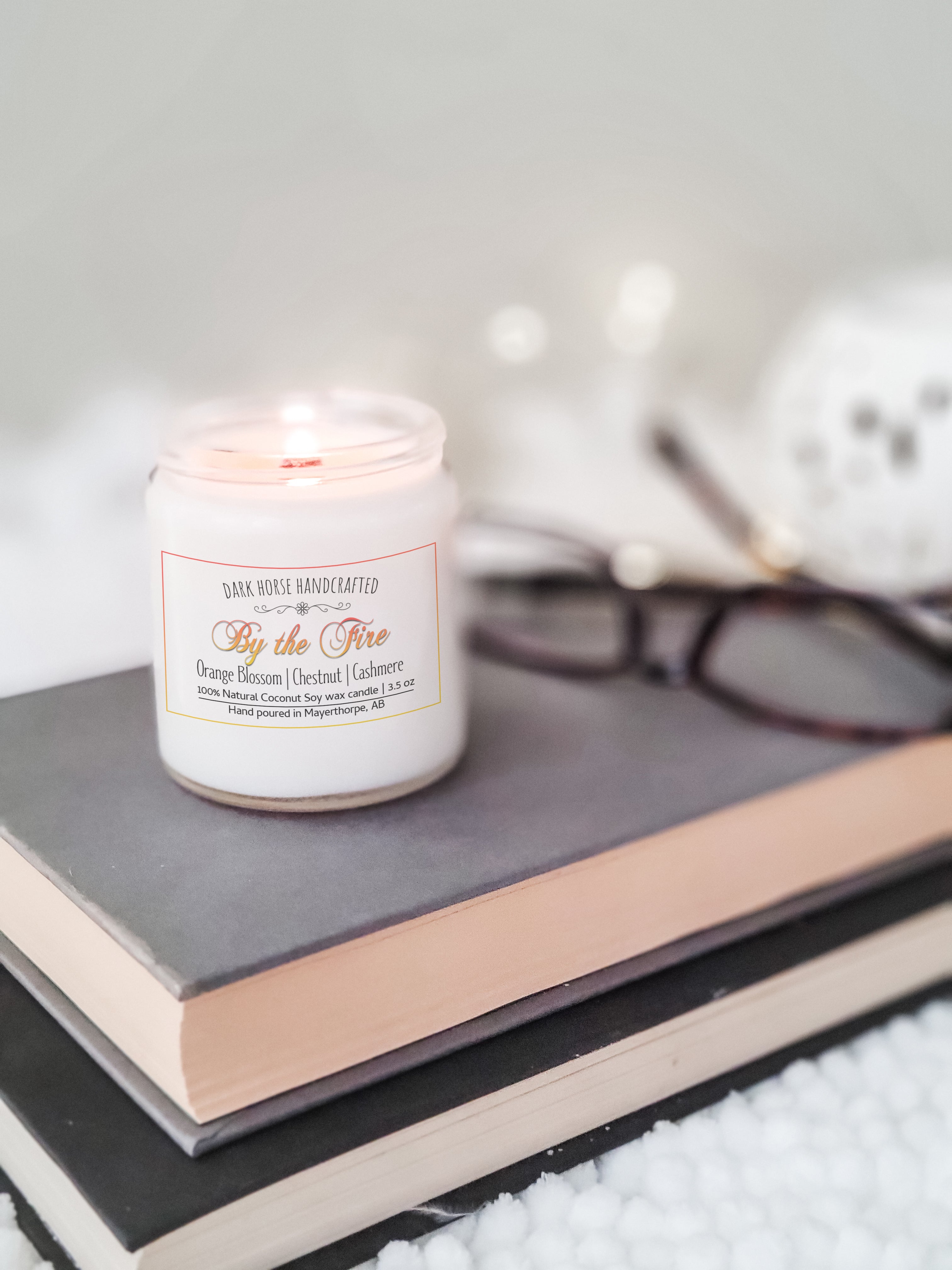 By the Fire - Coconut Soy Blend Candle – Dark Horse Handcrafted