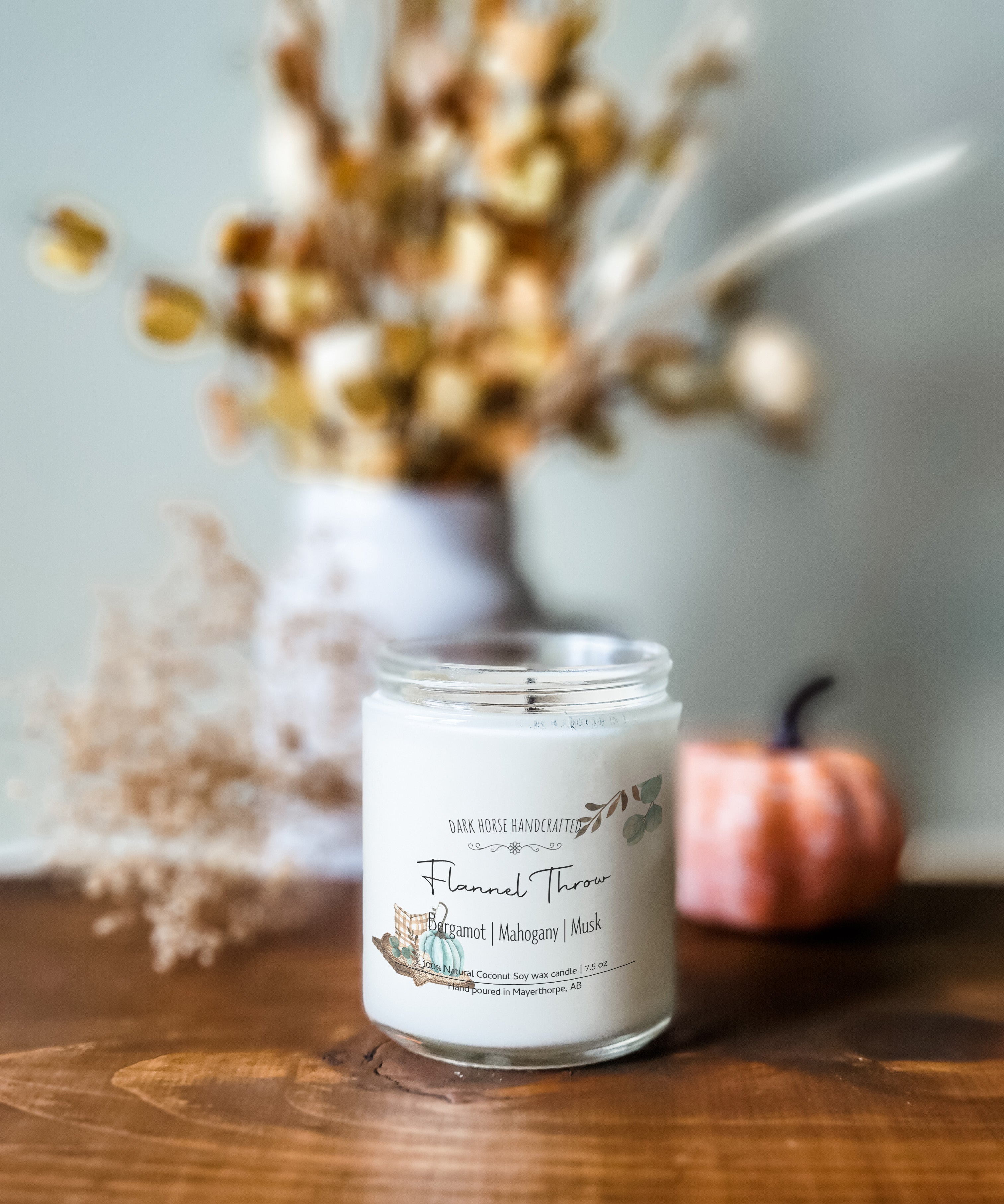 Flannel Throw - Scented Soy Candle